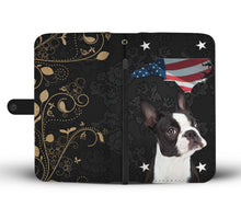 Load image into Gallery viewer, Boston Terrier Print Wallet Case- Free Shipping-NC State