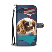 Load image into Gallery viewer, Cute Cavalier King Charles Spaniel Print Wallet Case-Free Shipping-NC State