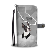 Load image into Gallery viewer, Boston Terrier Print Wallet Case-Free Shipping-CA State