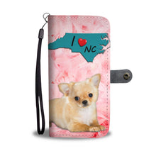 Load image into Gallery viewer, Cute Chihuahua Print Wallet Case- Free Shipping-NC State