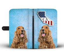Load image into Gallery viewer, Cocker Spaniel Print Wallet Case-Free Shipping-CA State