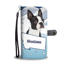 Load image into Gallery viewer, Boston Terrier Print Wallet Case-Free Shipping-MT State