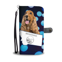Load image into Gallery viewer, Cocker Spaniel Print Wallet Case-Free Shipping-MT State