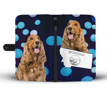 Load image into Gallery viewer, Cocker Spaniel Print Wallet Case-Free Shipping-MT State