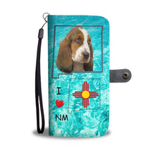 Load image into Gallery viewer, Cute Basset Hound Print Wallet Case-Free Shipping-NM State
