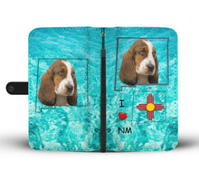 Load image into Gallery viewer, Cute Basset Hound Print Wallet Case-Free Shipping-NM State