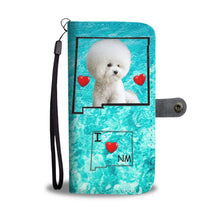 Load image into Gallery viewer, Cute Bichon Frise Print Wallet Case-Free Shipping-NM State