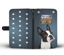 Load image into Gallery viewer, Boston Terrier Print Wallet Case- Free Shipping-NM State