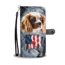 Load image into Gallery viewer, Cute Cavalier King Charles Spaniel Print Wallet Case-Free Shipping-NM State