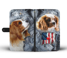 Load image into Gallery viewer, Cute Cavalier King Charles Spaniel Print Wallet Case-Free Shipping-NM State