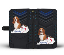 Load image into Gallery viewer, Cute Basset Hound Print Wallet Case-Free Shipping-KY State