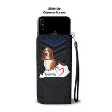 Load image into Gallery viewer, Cute Basset Hound Print Wallet Case-Free Shipping-KY State