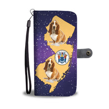 Load image into Gallery viewer, Cute Basset Hound Dog Print Wallet Case-Free Shipping-NJ State