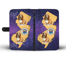 Load image into Gallery viewer, Cute Basset Hound Dog Print Wallet Case-Free Shipping-NJ State