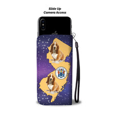 Load image into Gallery viewer, Cute Basset Hound Dog Print Wallet Case-Free Shipping-NJ State