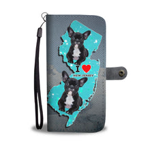 Load image into Gallery viewer, Cute French Bulldog Print Wallet Case-Free Shipping-NJ State