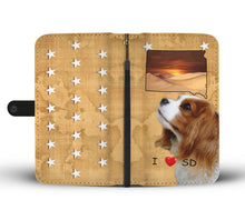 Load image into Gallery viewer, Cute Cavalier King Charles Spaniel Print Wallet Case- Free Shipping-SD State
