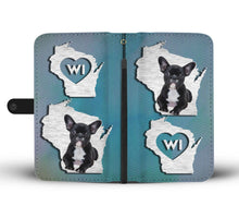 Load image into Gallery viewer, Cute French Bulldog Print Wallet Case-Free Shipping-WI State