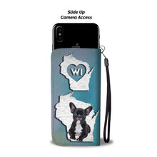 Load image into Gallery viewer, Cute French Bulldog Print Wallet Case-Free Shipping-WI State