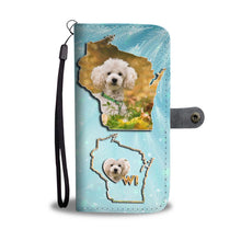Load image into Gallery viewer, Cute Poodle Dog Print Wallet Case-Free Shipping-WI State