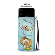 Load image into Gallery viewer, Cute Poodle Dog Print Wallet Case-Free Shipping-WI State