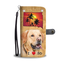 Load image into Gallery viewer, Cute Labrador Retriever Print Wallet Case-Free Shipping-SD State