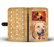 Load image into Gallery viewer, Cute Labrador Retriever Print Wallet Case-Free Shipping-SD State