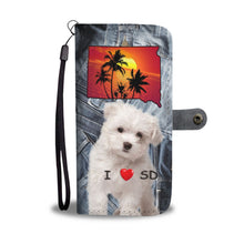 Load image into Gallery viewer, Cute Maltese Dog Print Wallet Case-Free Shipping-SD State
