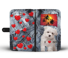 Load image into Gallery viewer, Cute Maltese Dog Print Wallet Case-Free Shipping-SD State