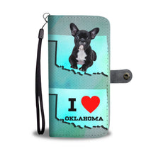 Load image into Gallery viewer, Cute French Bulldog Print Wallet Case-Free Shipping-OK State