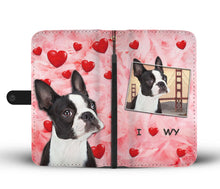 Load image into Gallery viewer, Boston Terrier Print Wallet Case-Free Shipping-WY State