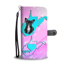 Load image into Gallery viewer, Cute French Bulldog Print Wallet Case-Free Shipping-WV State