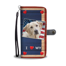 Load image into Gallery viewer, Cute Labrador Retriever Print Wallet Case-Free Shipping-WY State