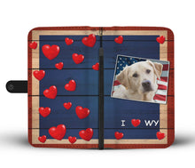 Load image into Gallery viewer, Cute Labrador Retriever Print Wallet Case-Free Shipping-WY State