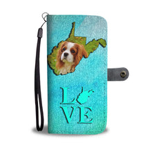 Load image into Gallery viewer, Cute Cavalier King Charles Spaniel Print Wallet Case-Free Shipping-WV State