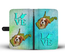 Load image into Gallery viewer, Cute Cavalier King Charles Spaniel Print Wallet Case-Free Shipping-WV State
