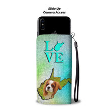 Load image into Gallery viewer, Cute Cavalier King Charles Spaniel Print Wallet Case-Free Shipping-WV State