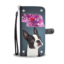 Load image into Gallery viewer, Boston Terrier Print Wallet Case-Free Shipping-NE State