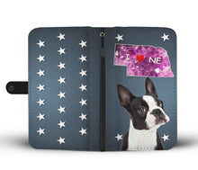 Load image into Gallery viewer, Boston Terrier Print Wallet Case-Free Shipping-NE State