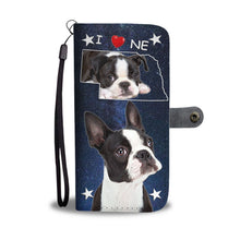 Load image into Gallery viewer, Cute Boston Terrier Print Wallet Case-Free Shipping-NE State