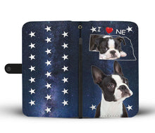 Load image into Gallery viewer, Cute Boston Terrier Print Wallet Case-Free Shipping-NE State