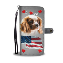 Load image into Gallery viewer, Cute Cavalier King Charles Spaniel Print Wallet Case-Free Shipping-NE State