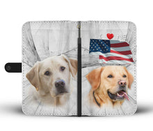 Load image into Gallery viewer, Cute Labrador Retriever Print Wallet Case-Free Shipping-NE State