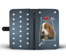 Load image into Gallery viewer, Cute Basset Hound Print Wallet Case- Free Shipping-AL State