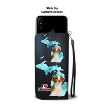 Load image into Gallery viewer, Cute Brittany Dog Print Wallet Case-Free Shipping-MI State