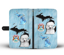 Load image into Gallery viewer, Cute Poodle Print Wallet Case-Free Shipping-MI State