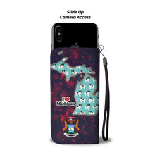 Load image into Gallery viewer, Cute Japanese Chin Pattern Print Wallet Case-Free Shipping-MI State