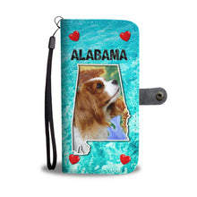 Load image into Gallery viewer, Cute Cavalier King Charles Spaniel Print Wallet Case- Free Shipping-AL State