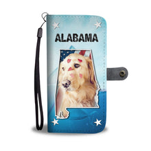 Load image into Gallery viewer, Cute Golden Retriever Print Wallet Case-Free Shipping-AL State