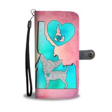 Load image into Gallery viewer, Chihuahua Dog Art Print Wallet Case-Free Shipping-ID State